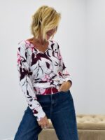 Pull imprimé floral – Image 4