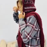 Capuche en laine jacquard