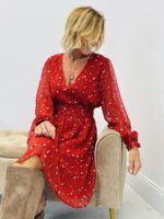 Robe courte imprimée fluide – Image 4