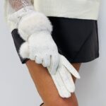 Gants détail strass