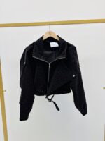 Veste bomber léopard effet peau de pêche – Image 2