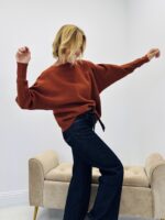 Pull manches smockées