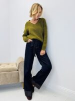Pull grosse maille col V – Image 3