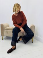 Pull grosse maille col V – Image 9