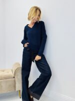 Pull grosse maille col V – Image 5