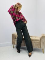 Pantalon toile de jean taille haute – Image 6