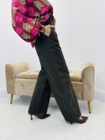 Pantalon toile de jean taille haute – Image 4