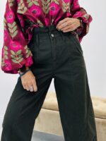 Pantalon toile de jean taille haute – Image 5