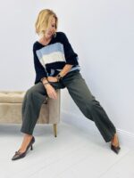 Pull Rayé Maille Popcorn – Image 7