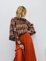 Chemise carreaux manches boules