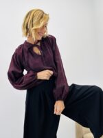 Blouse à carreaux