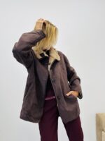 Veste réversible peau retournée