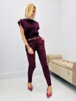 Top avec épaulettes smocké à la taille – Image 3