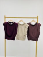 Top avec épaulettes smocké à la taille – Image 2