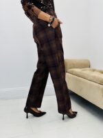 Pantalon chino à carreaux