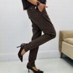 Pantalon imprimé cigarette