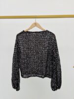 Pull filet détail sequins – Image 3