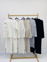 Ensemble en maille détails boutons - Marque VALENTYNE – Image 2