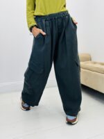 Pantalon toile de jean style cargo - Marque CORNER – Image 8