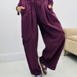 Pantalon toile de jean style cargo - Marque CORNER