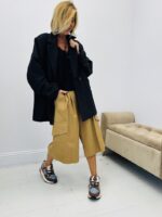 Veste blazer oversize rayée avec épaulettes - Marque CORNER – Image 3