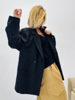 Veste blazer oversize rayée avec épaulettes - Marque CORNER – Image 8