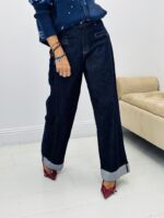 Jean brut coupe Wide leg