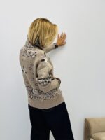 Veste Grand Col Motif Bandana - Marque GOLD&SILVER – Image 6