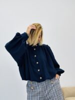 Blouson léger col montant effet boule – Image 8