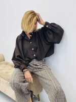 Blouson léger col montant effet boule