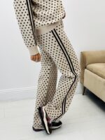 Pantalon en maille à pois