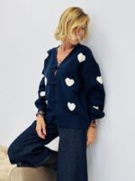 Gilet motif cœur attache Brandebourg