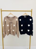 Gilet motif cœur attache Brandebourg – Image 2