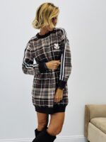 Robe pull à carreaux