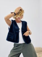 Gilet velours ras - Marque CORNER – Image 7