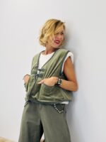 Gilet velours ras - Marque CORNER
