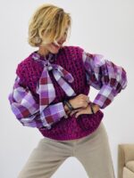 Pull tricot sans manches