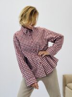 Chemise vichy détail dos nu – Image 5
