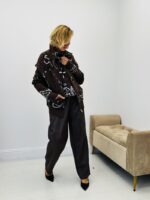 Veste col entonnoir motif cachemire – Image 3