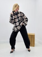 Veste moumoute à carreaux – Image 3