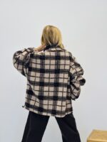 Veste moumoute à carreaux – Image 4