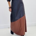 Jupe simili cuir bi-colore - Marque JOEY&JOEY