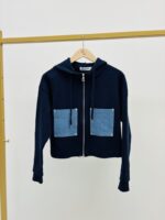 Veste à capuche détail jean - Marque JOEY&JOEY – Image 2