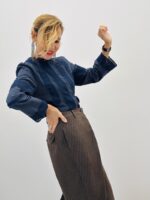 Chemise petits carreaux brodée – Image 6