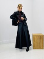 Blouson simili cuir col Claudine – Image 3
