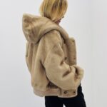 Veste fausse fourrure avec capuche - Marque GIOVANNI