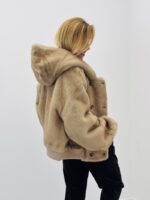 Veste fausse fourrure avec capuche - Marque GIOVANNI