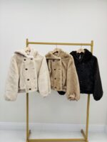 Veste fausse fourrure avec capuche - Marque GIOVANNI – Image 2