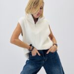 Gilet sans manches col camionneur