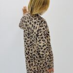 Robe pull léopard